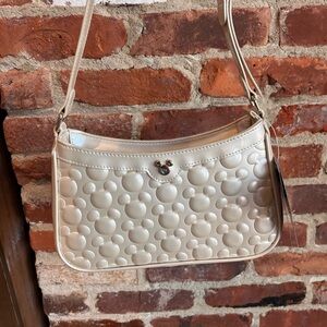 DISNEY PARKS Mickey Mouse Purse Handbag Black & Gold Shoulder Bag NEW